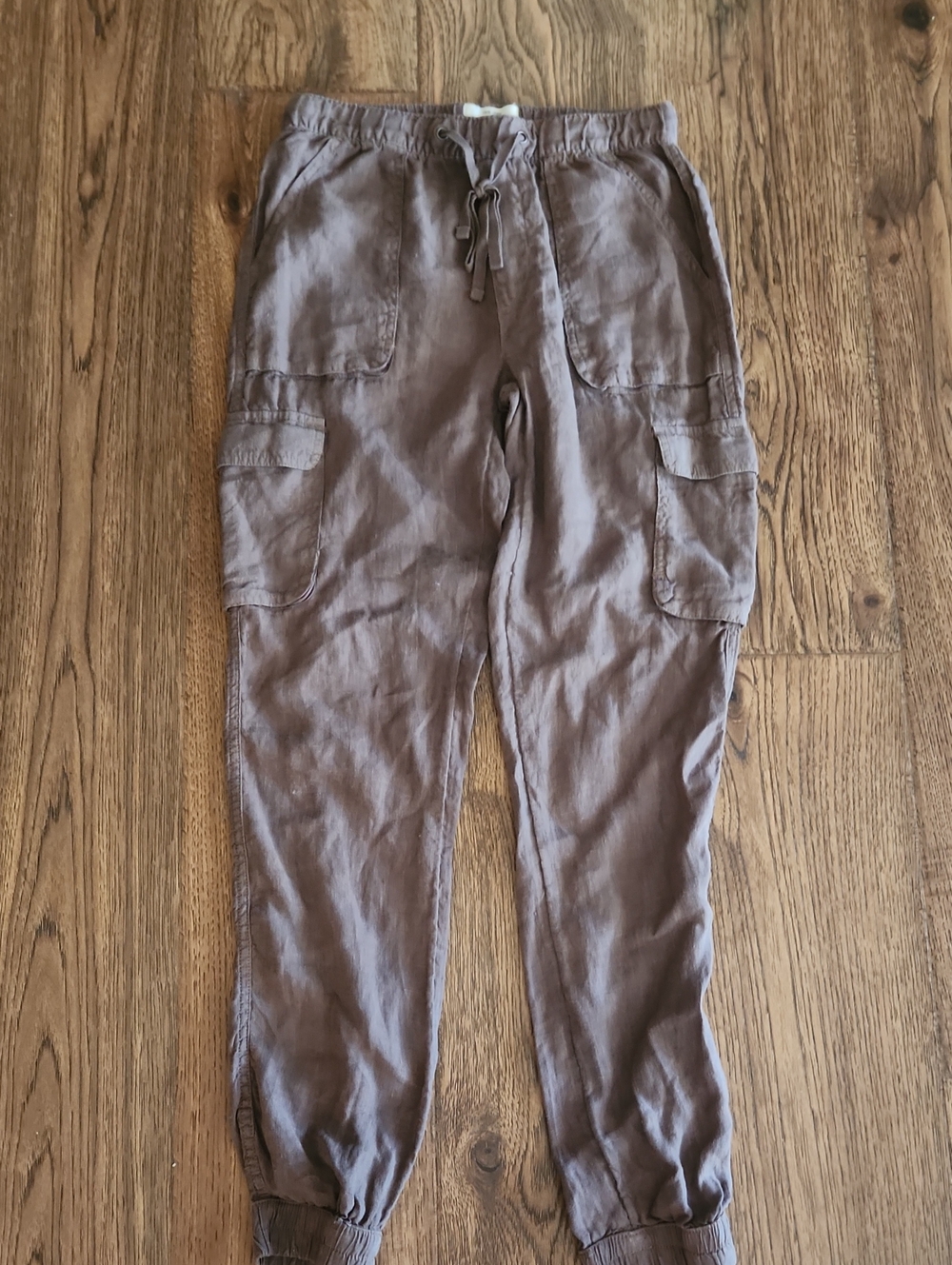 Nicole Miller Taupe  Cargo Linen